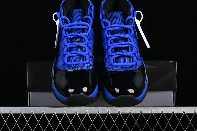 All categories Air Jordan Jordan series basketball shoes Air Jordan 11 Air Jordan 11 Retro AJ11 Joe 11 black and blue high-top basketball shoes CT8012-400
